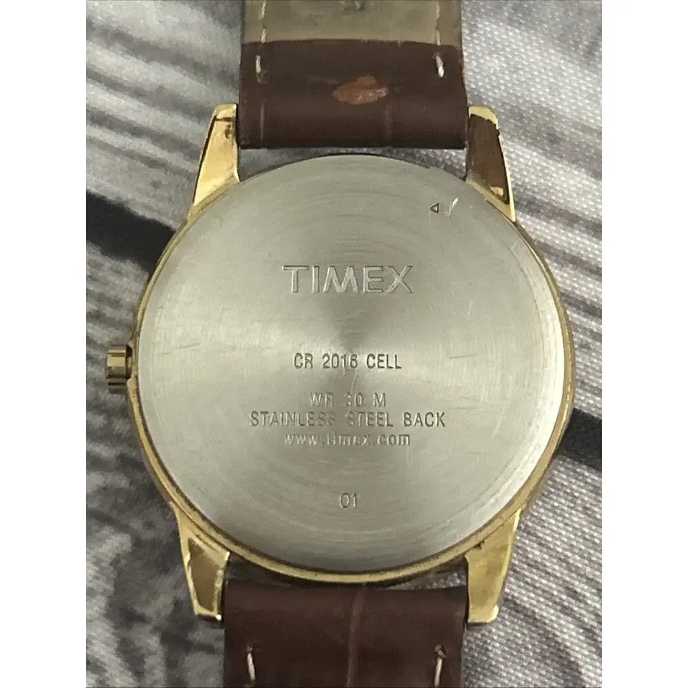 Timex Indiglo Gold Tone Quartz Watch